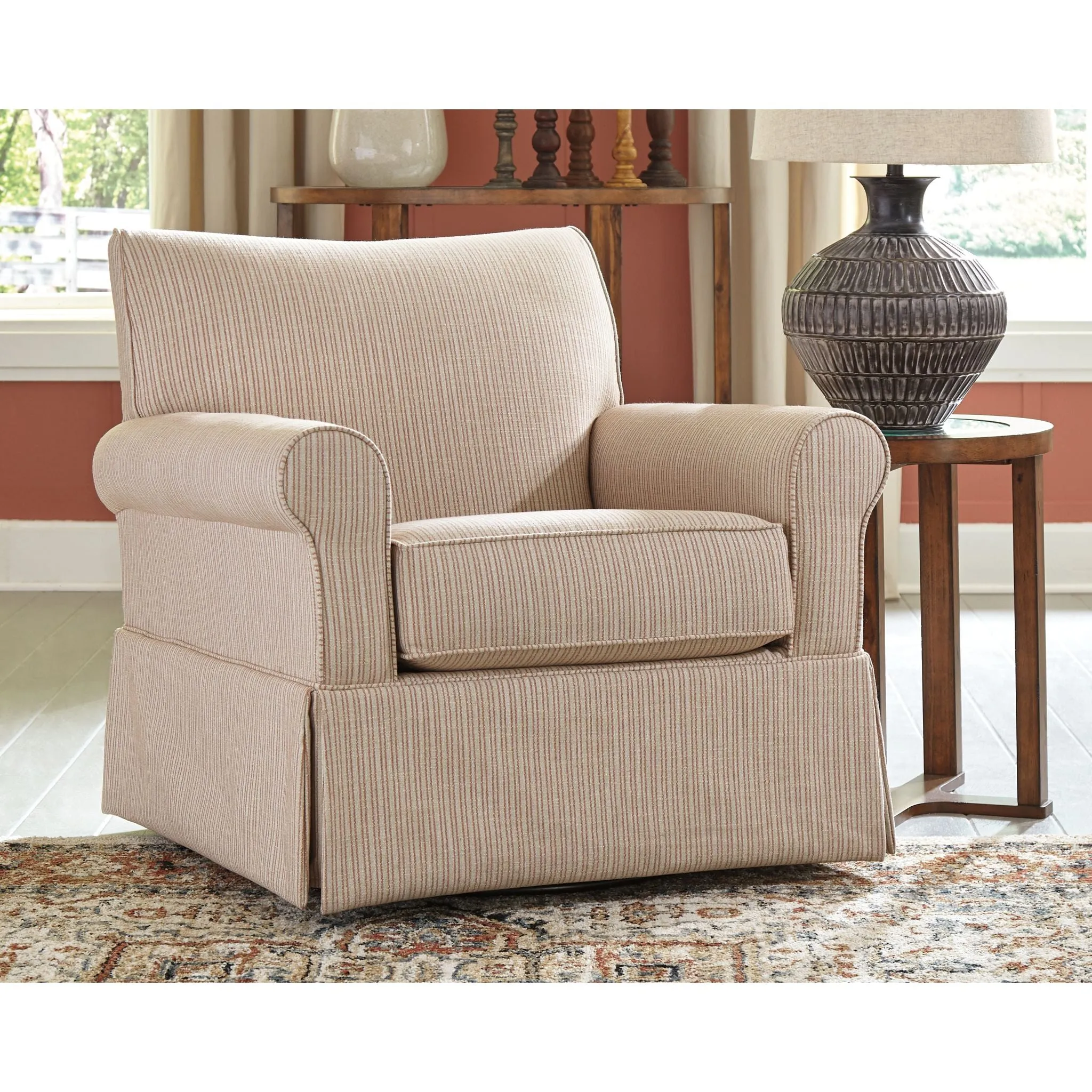 Almanza Swivel Chair - Cinnamon