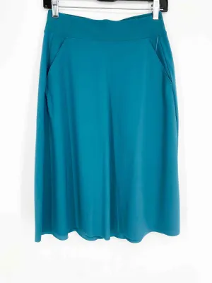 ATHLETA Women's Teal Midi ATHLETIC Size XS Skirt