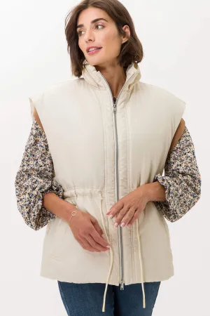 Brax Monaco 93-6378 95983140 97 Ivory Drawstring Waist Gilet