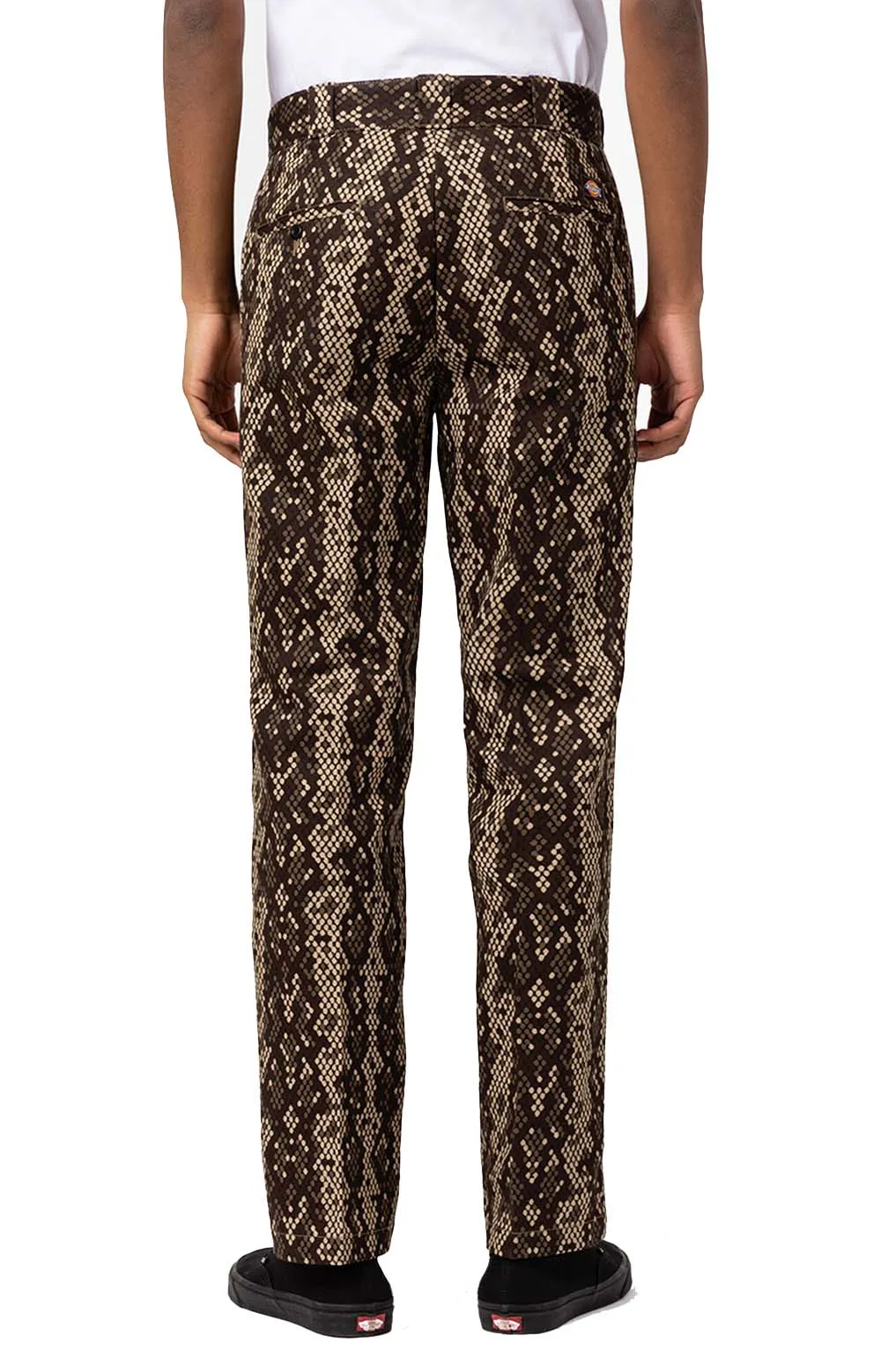 Camden High Waist Chino Pant Women’s Vegan Black Snakeskin