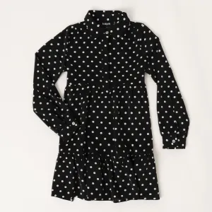 Dot Babydoll Trapeze Dress