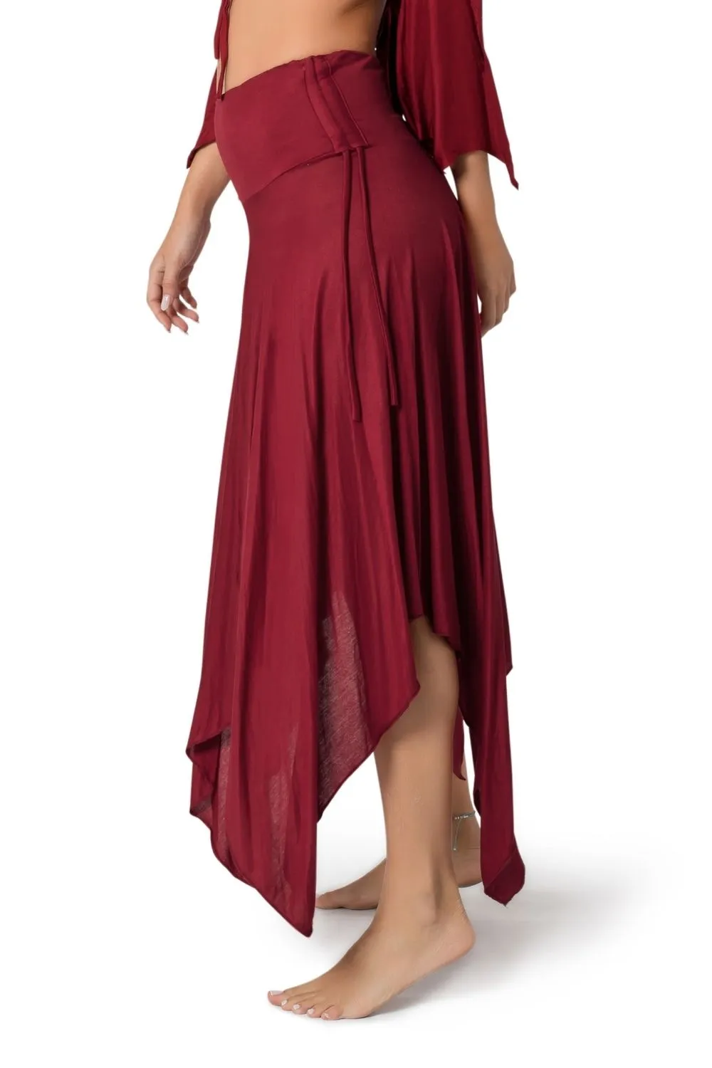 ETHNIC DANCE MIDI BOHO SKIRT