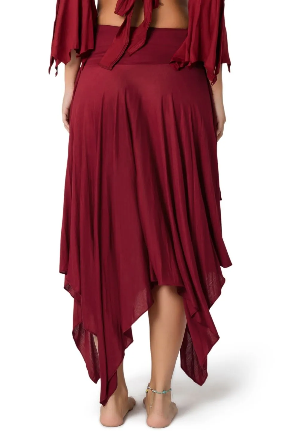 ETHNIC DANCE MIDI BOHO SKIRT