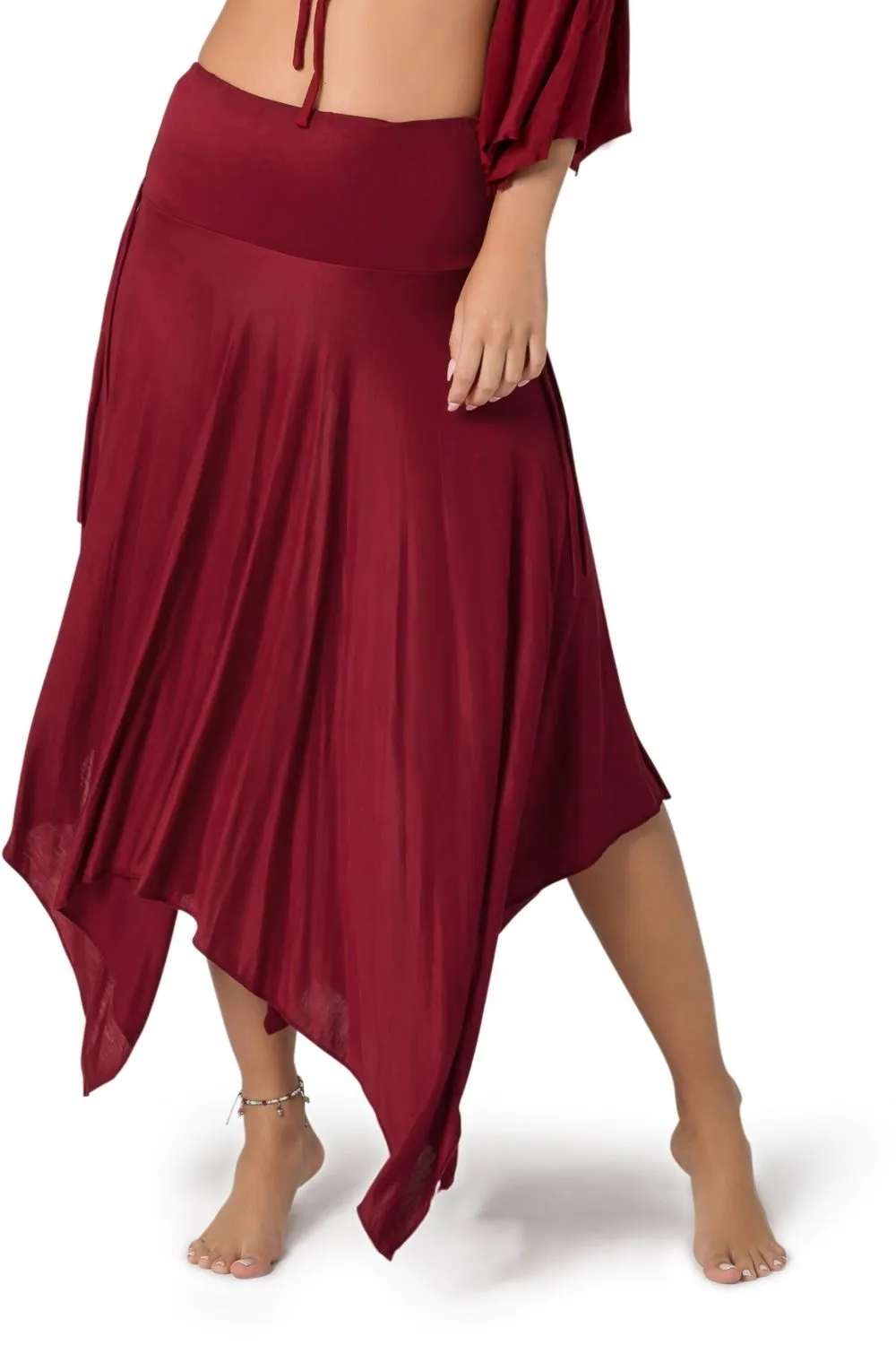 ETHNIC DANCE MIDI BOHO SKIRT