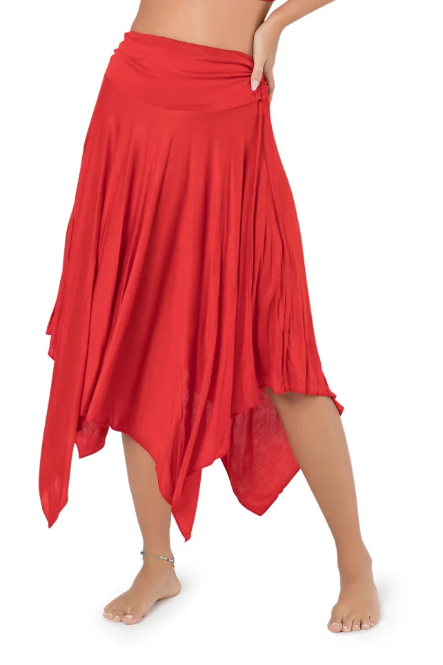 ETHNIC DANCE MIDI BOHO SKIRT