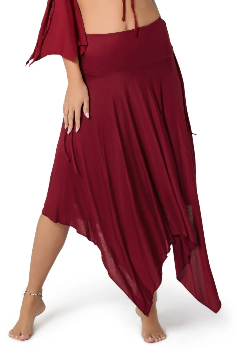 ETHNIC DANCE MIDI BOHO SKIRT