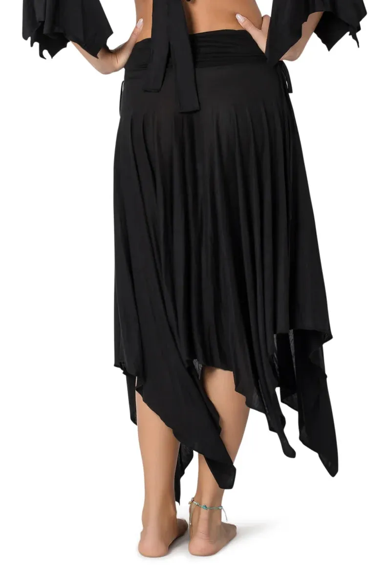 ETHNIC DANCE MIDI BOHO SKIRT