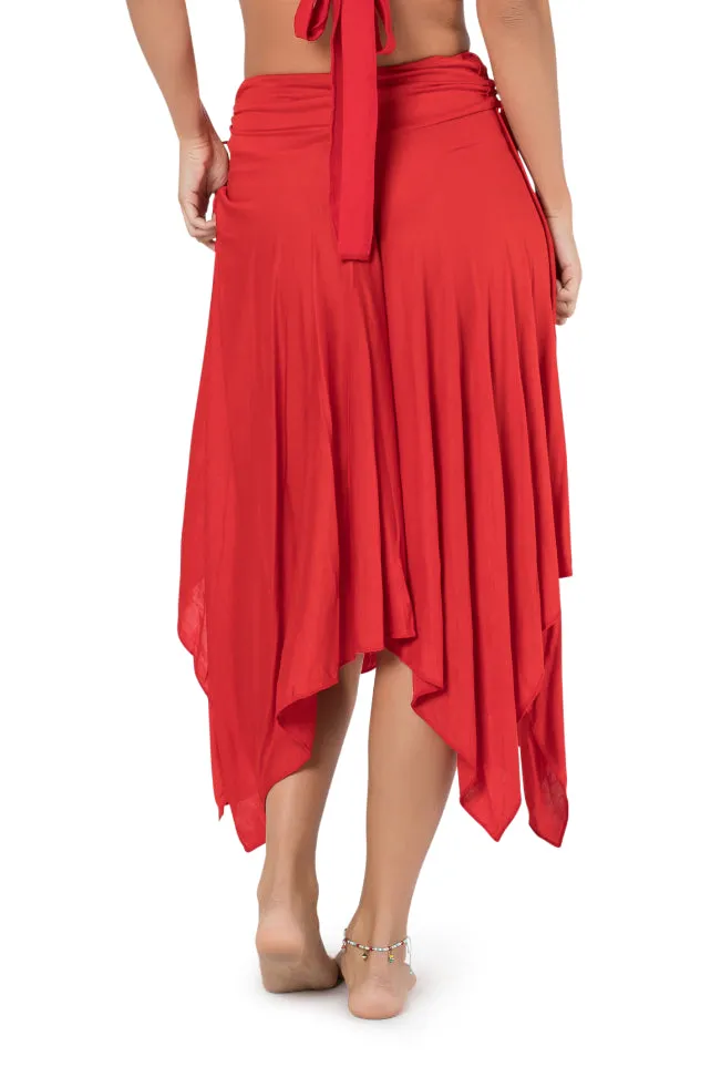 ETHNIC DANCE MIDI BOHO SKIRT