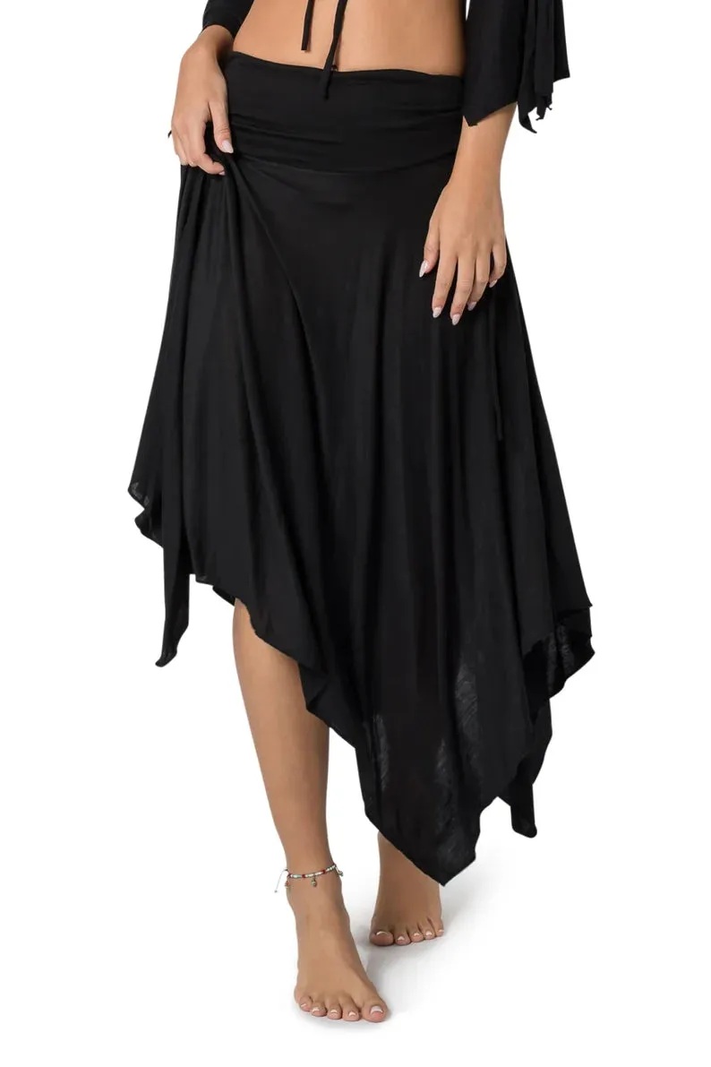 ETHNIC DANCE MIDI BOHO SKIRT