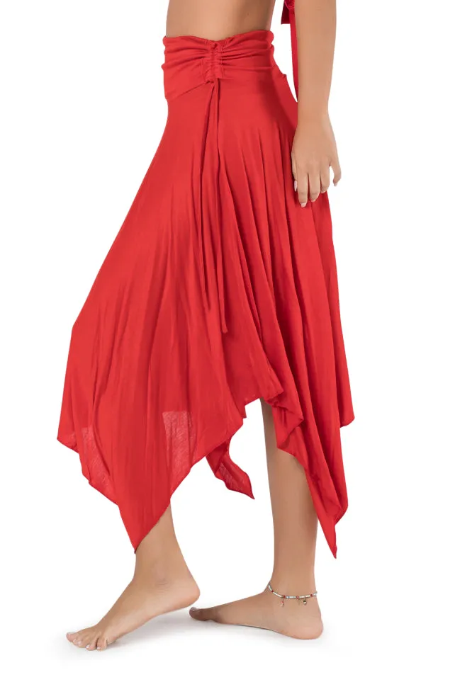 ETHNIC DANCE MIDI BOHO SKIRT