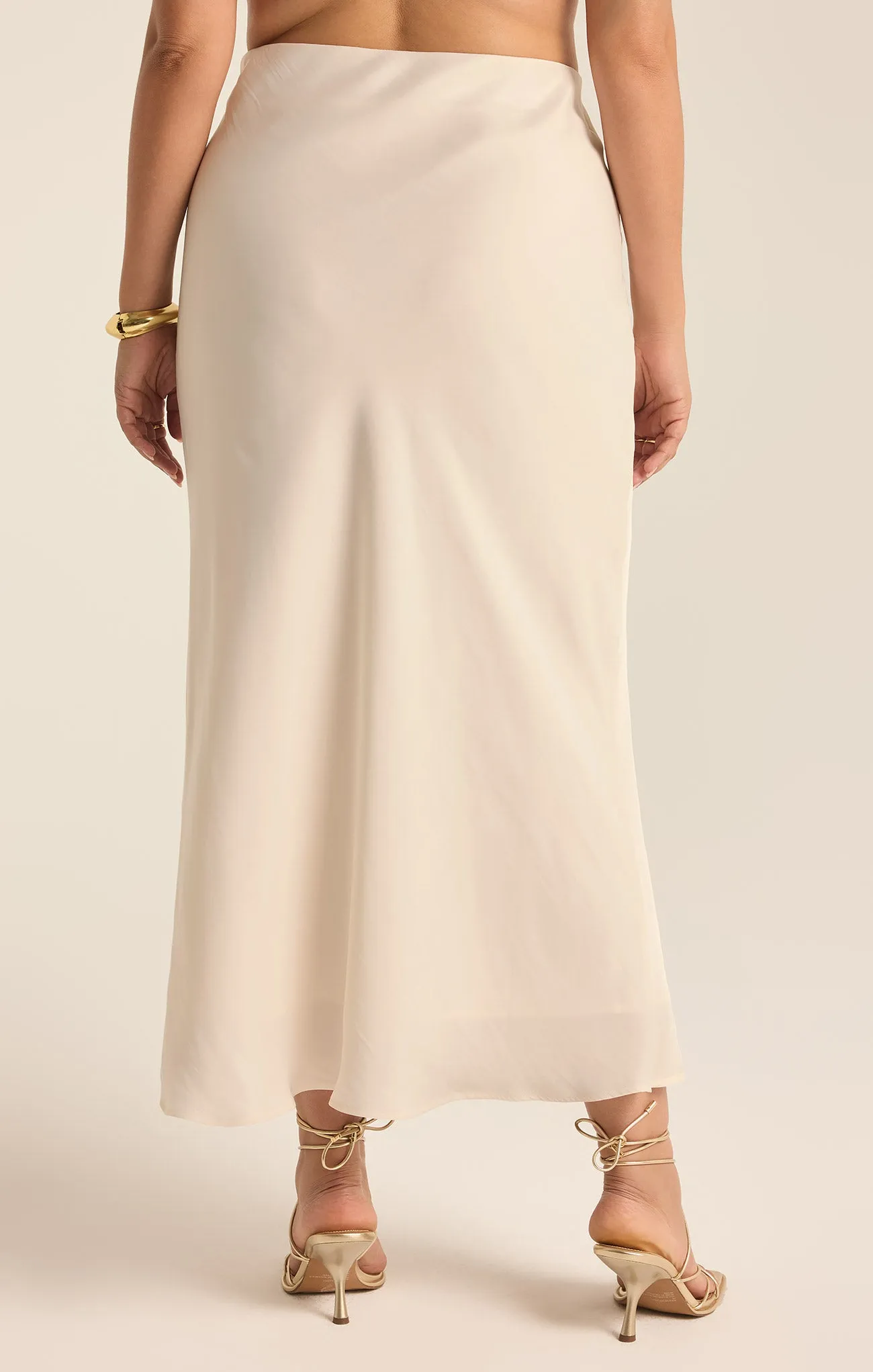 Europa Luxe Sheen Midi Skirt