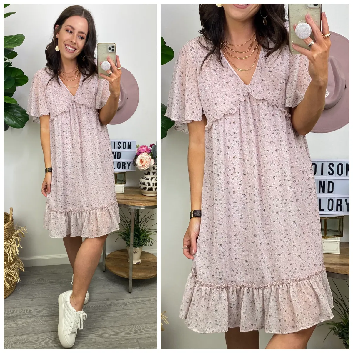 Floral Daydream Ruffle Babydoll Dress - FINAL SALE