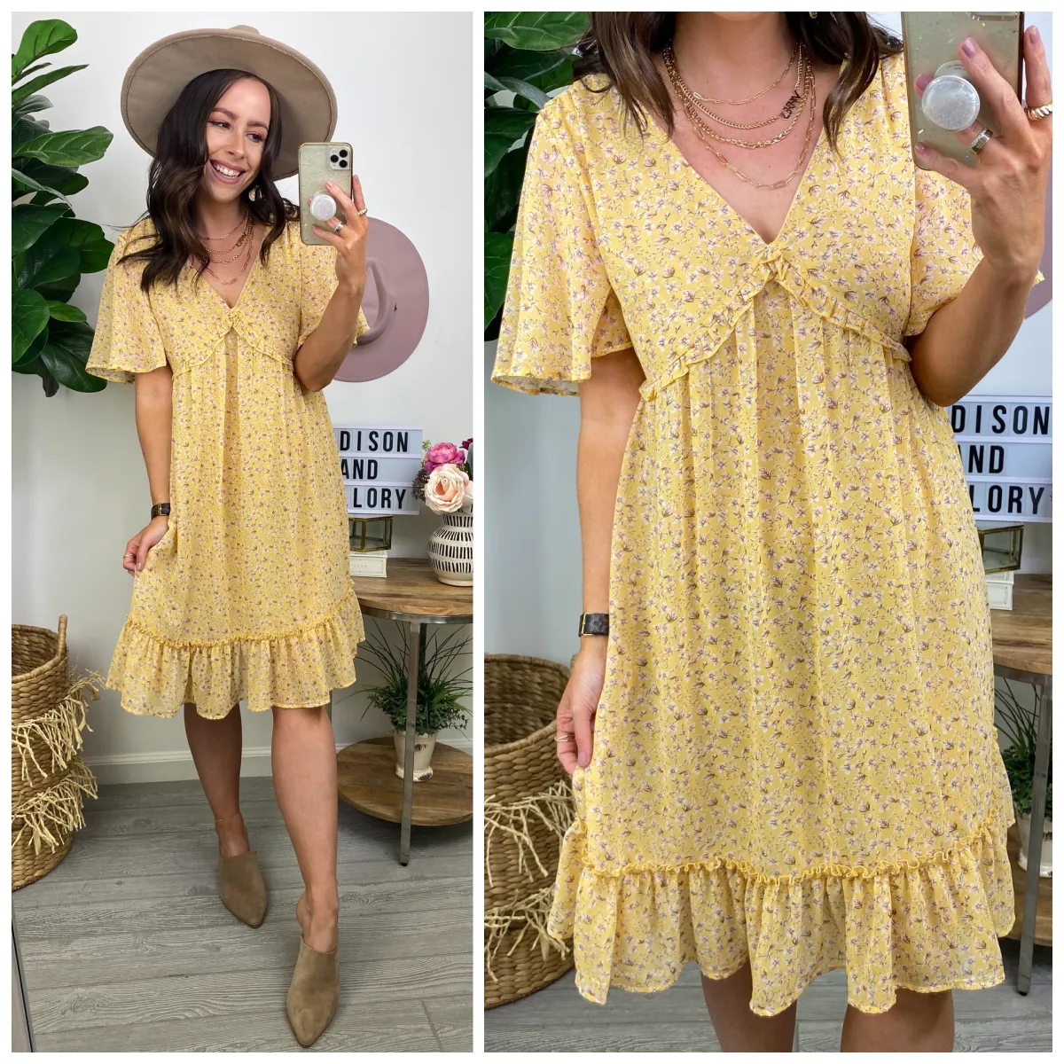 Floral Daydream Ruffle Babydoll Dress - FINAL SALE