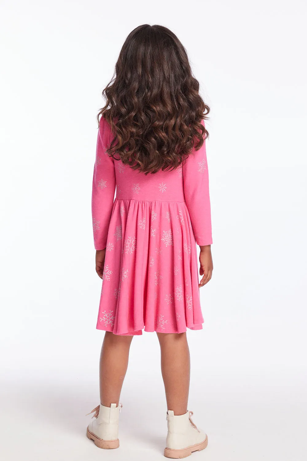 Glitter Snowflakes Girls Dress