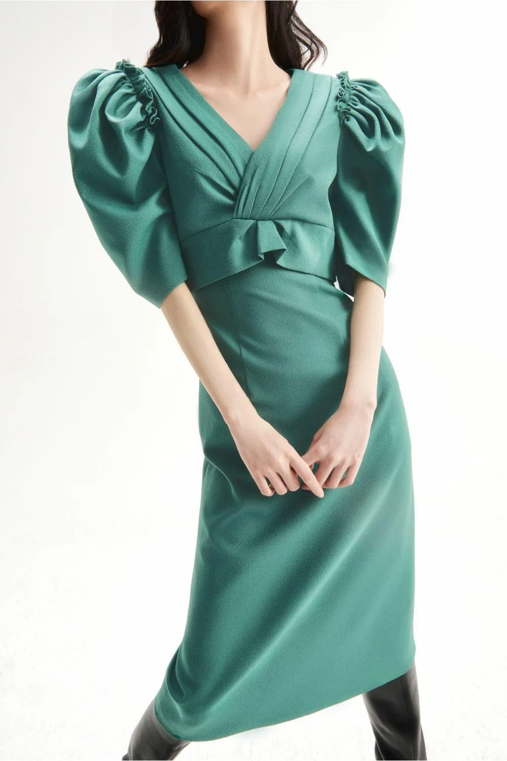 Grace Puffy Sleeves Dress