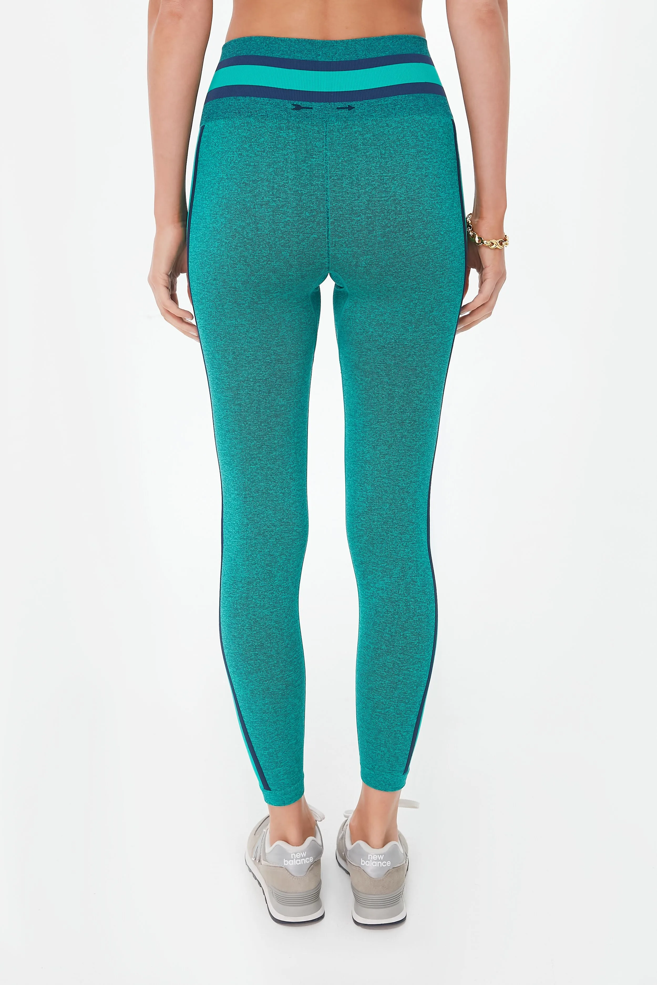 Green Marle Seamless Midi Pant