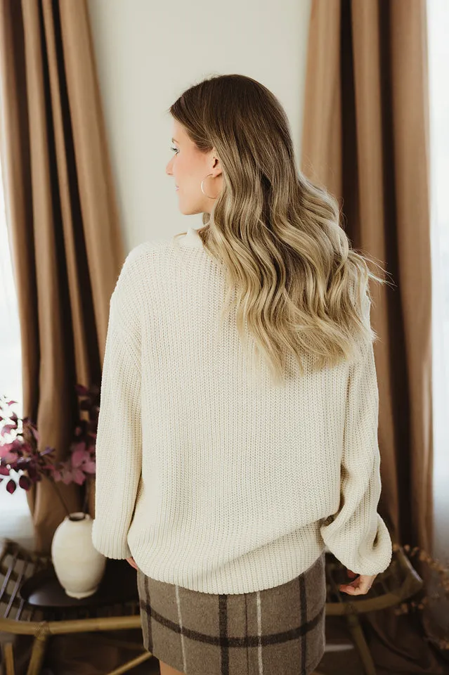 Knit Button Sweater