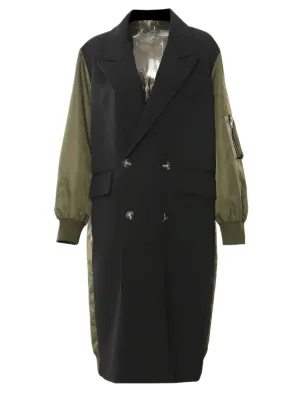 Patch Blazer Trench Coat