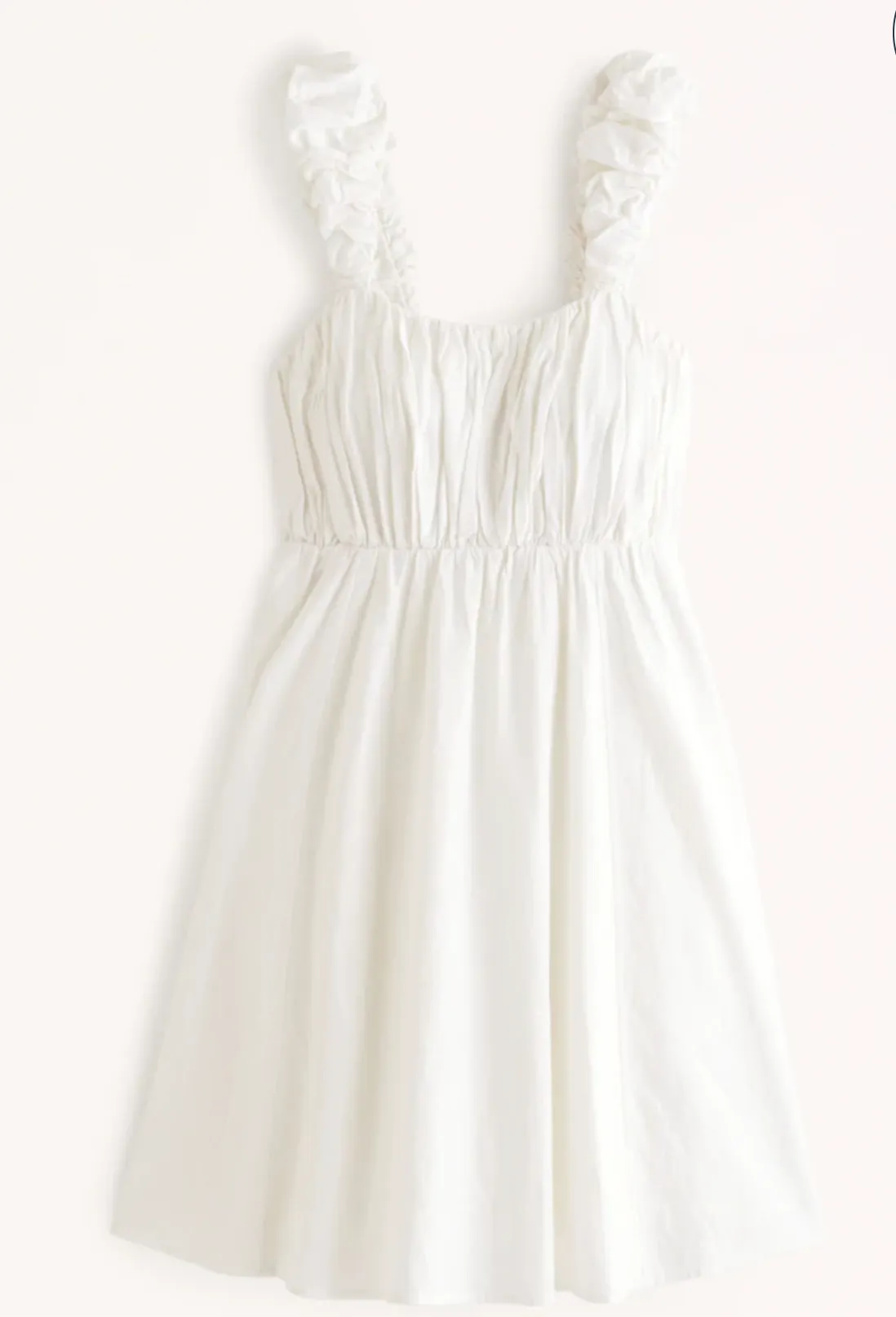 Puff Strap Babydoll Mini Dress