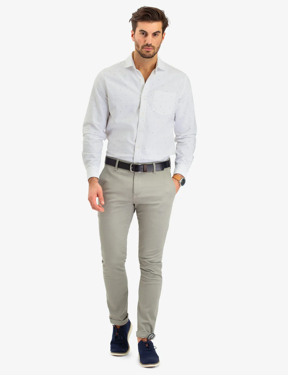STRETCH SLIM CHINO PANTS