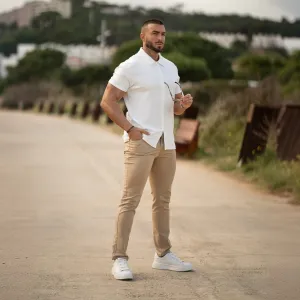 Ultra Stretch Chino Pants - Slim Fit - Tan
