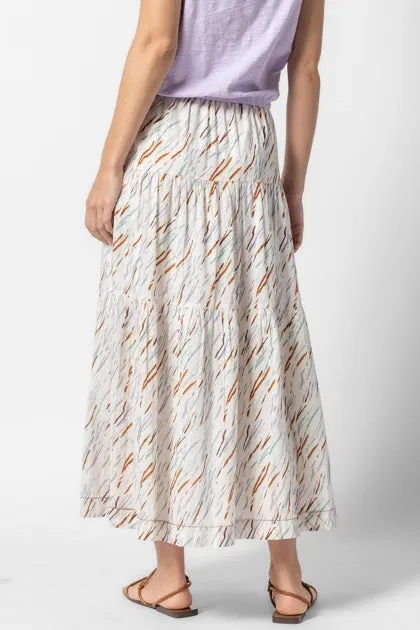 VOILE PRINT MAXI SKIRT