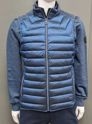 White Label Harding Quilted Gilet - Blue